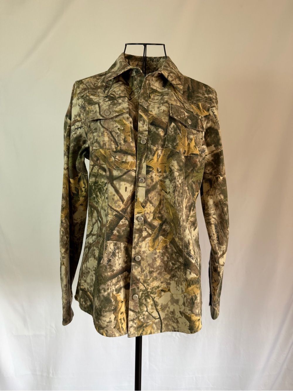 Cabela's Camouflage Button-Down Shirt - Green & Brown